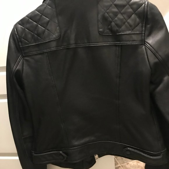BCBGeneration black leather jacket - Picture 2 of 2